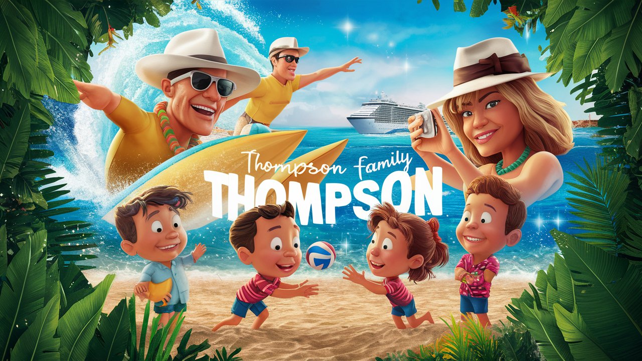 Thompson family embark on a Caribbean cruise