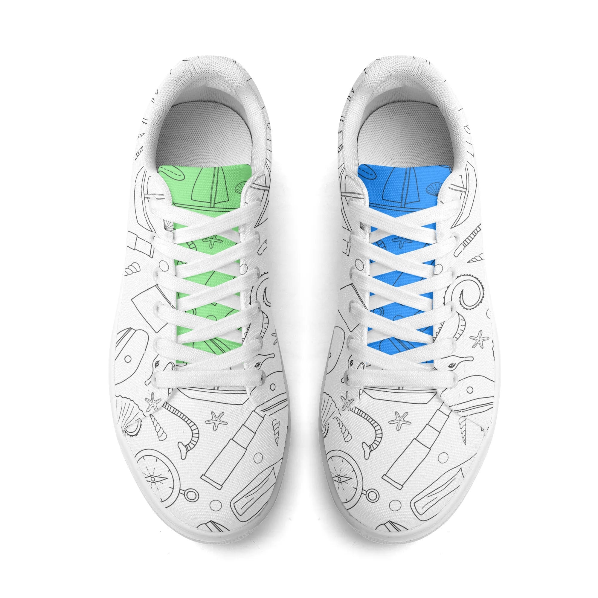 Scarpe da crociera multicolori